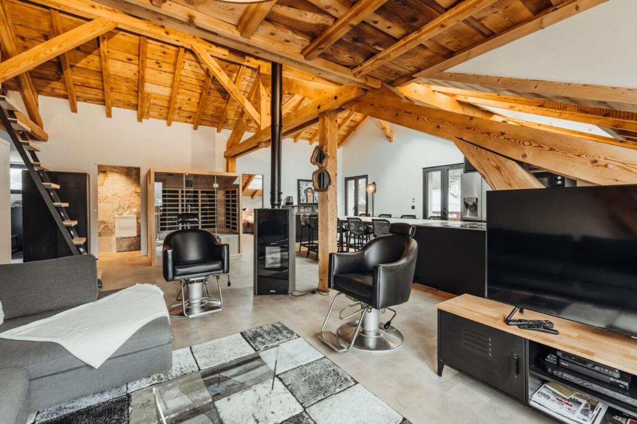 Luxurious 3-Bedroom Flat With Sauna And Garage 霞慕尼 外观 照片