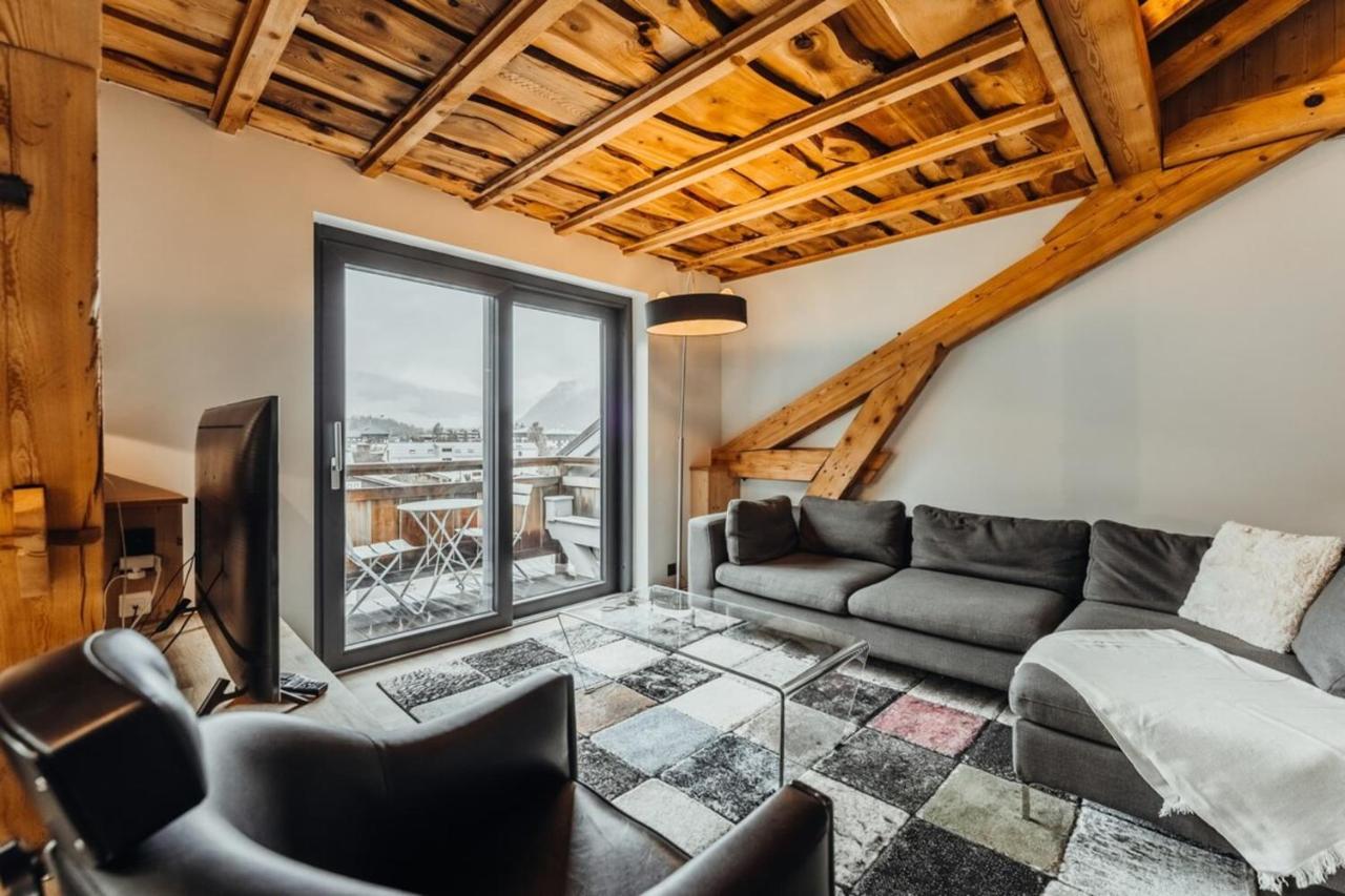 Luxurious 3-Bedroom Flat With Sauna And Garage 霞慕尼 外观 照片
