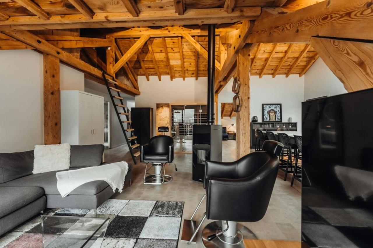 Luxurious 3-Bedroom Flat With Sauna And Garage 霞慕尼 外观 照片