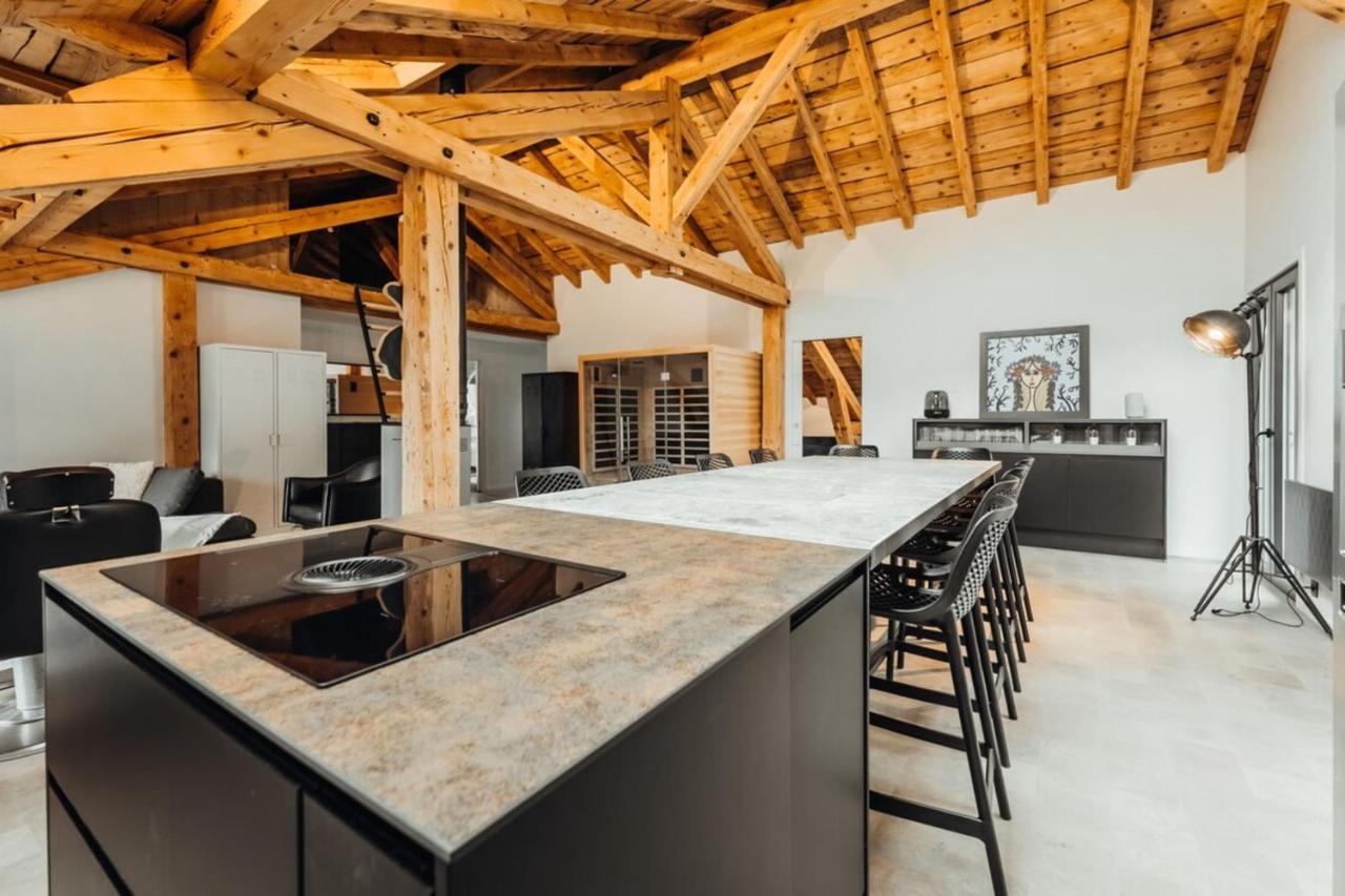 Luxurious 3-Bedroom Flat With Sauna And Garage 霞慕尼 外观 照片