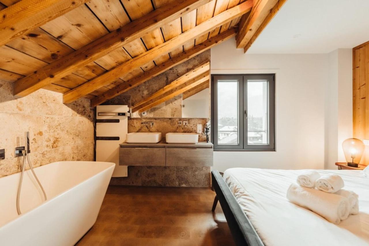 Luxurious 3-Bedroom Flat With Sauna And Garage 霞慕尼 外观 照片
