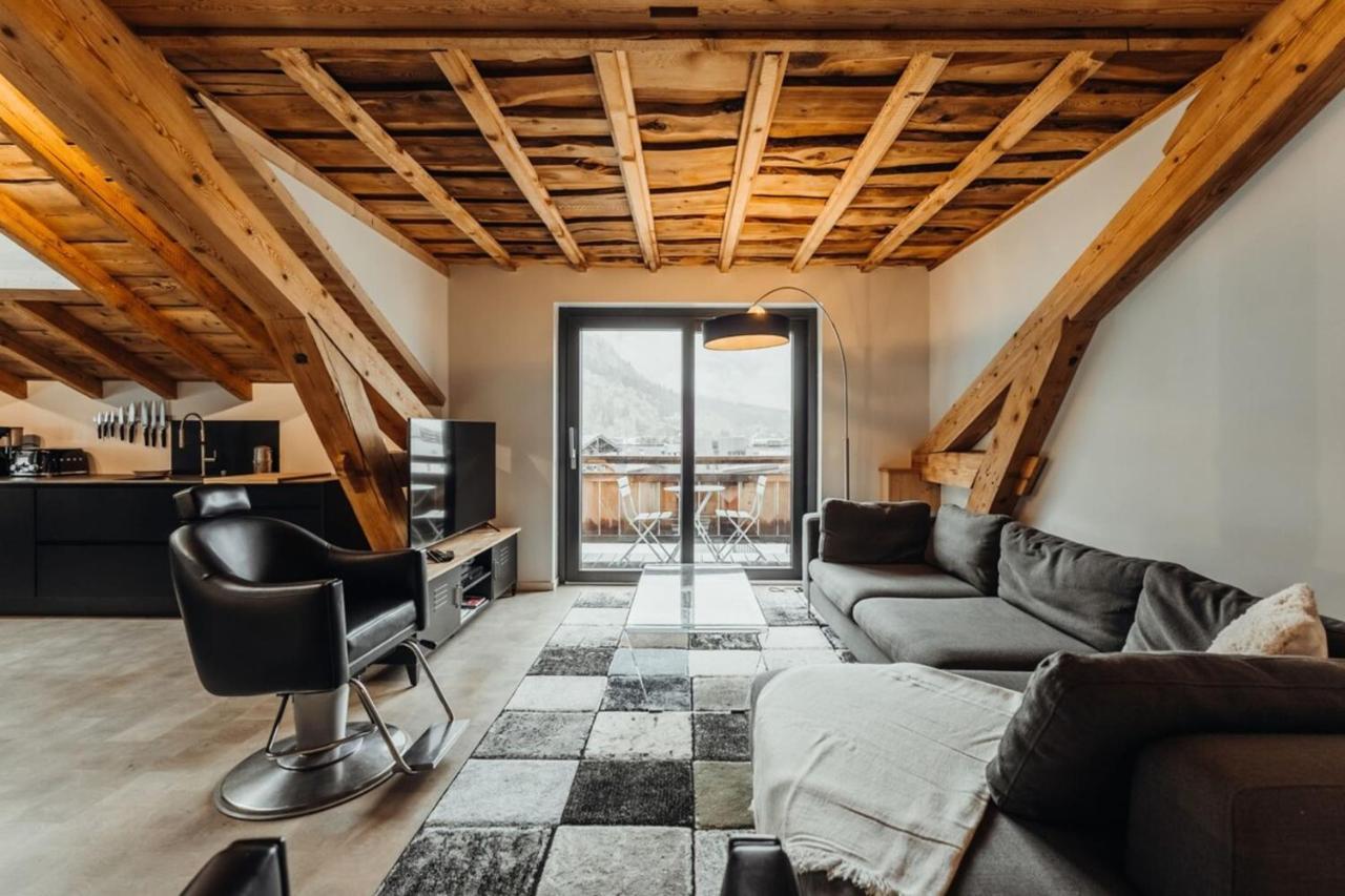 Luxurious 3-Bedroom Flat With Sauna And Garage 霞慕尼 外观 照片