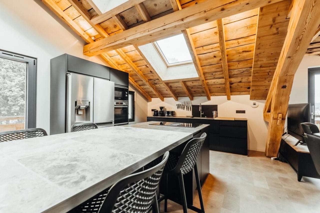 Luxurious 3-Bedroom Flat With Sauna And Garage 霞慕尼 外观 照片